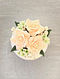 Peach Ceramic Handcrafted Floral Pot (L- 7in, W- 8in, H- 4.2in)