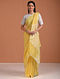 Yellow Handloom Linen Saree