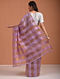 Gold-Purple Handloom Chanderi Silk Saree