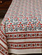 CottonFloral Crimson Handblock Printed Bedsheet And Pilllow Cover Set (Set Of 3)
