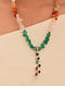 Multicolor Silver Necklace With Agate