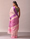Pink Handwoven Maheshwari Silk Cotton Saree