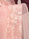 Pink Handloom Block Printed Linen Dupatta