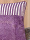 Purple Handblock Printed Cotton Cushion Cover (15.5in x 15.5in)