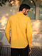 Mustard Mangalgiri Full Sleeve Cotton Shirt with Top Stitch