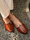 Brown Handcrafted Genuine Leather Juttis For Men