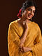Yellow Metallic Tissue Resham Silk Saree