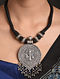 Black Tribal Silver Necklace