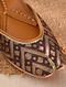 Brown Handcrafted Vinatge Brocade Leather Juttis