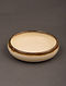 Ivory Ceramic Plate (D-5.5in, H-1.5in)