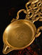 Brass Handcrafted Arti Diya (L-10.5in, W-4in, H-0.75in)
