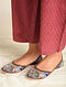 Multicolored Handcrafted Leather Juttis with Mukaish Work