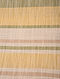 Yellow And Green Handloom Cotton Stripes Bedcover (L-106in, W-90in)