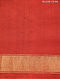 Grey-Red Handloom Ikat Cotton Saree