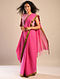 Pink Handwoven Cotton Saree 