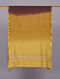 Brown-Yellow Handloom Silk Cotton Dupatta