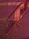 Purple Handloom Silk Cotton Dupatta