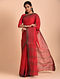 Red Handloom Tangail Cotton Saree
