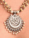 White Silver Tone Tribal Necklace