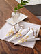 Beige Cotton Table Napkin Set With Crochet Ends (L- 16.5in, W- 16.5in) (Set Of 4)
