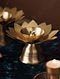 Brass Lotus Shaped Incense Stick Holder (D- 5.5in, H- 3in)