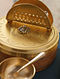 Wooden Roti Box With Brass Lid (D- 8.2in, H- 3.5in)