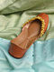 Tan Handcrafted Genuine Leather Juttis