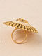 Gold Tone Kundan Ring 