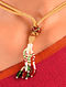 Gold Tone Foiled Kundan Choker Necklace