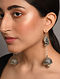 Tribal Silver Jhumka Earrings