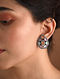Multicolour Silver Tone Victorian Earrings