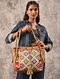 Multicolored Vintage Rabari Genuine Leather Tote Bag