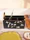 Handpainted Wooden Cutlery Stand (L- 10in, W- 4.5in, H- 5.5in)