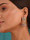 Pink Dual Tone Tribal Jhumki Earrings