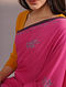 Pink Handwoven Cotton Sozni Embroidery Saree