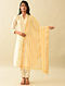 Yellow Handwoven Silk Cotton Dupatta