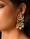 Gold Tone Pachi Kundan Earrings
