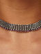 Ruby Pink Tribal Silver Necklace 
