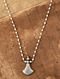 Tribal Silver Long Necklace 