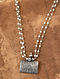 Tribal Silver Long Necklace 
