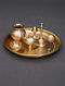 Brass Pooja Thali In A Gift Set (Set of 7)