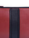Red Black Genuine Leather Sling Bag
