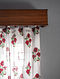 Maroon and Green Hand Block-Printed Mulmul Cotton Curtain