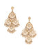 Gold Plated Earrings with Pearls