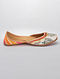 Multicolored Handcrafted Printed Satin Juttis