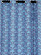 Blue Handloom Cotton Door Curtains (Set of 2)