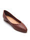Brown Handwoven Genuine Leather Shoes