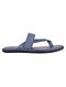 Blue Handcrafted Leather Flats for Men