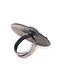 Maroon Tribal Silver Adjustable Ring 