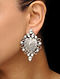 Pearl Kundan-inspired Silver Earrings